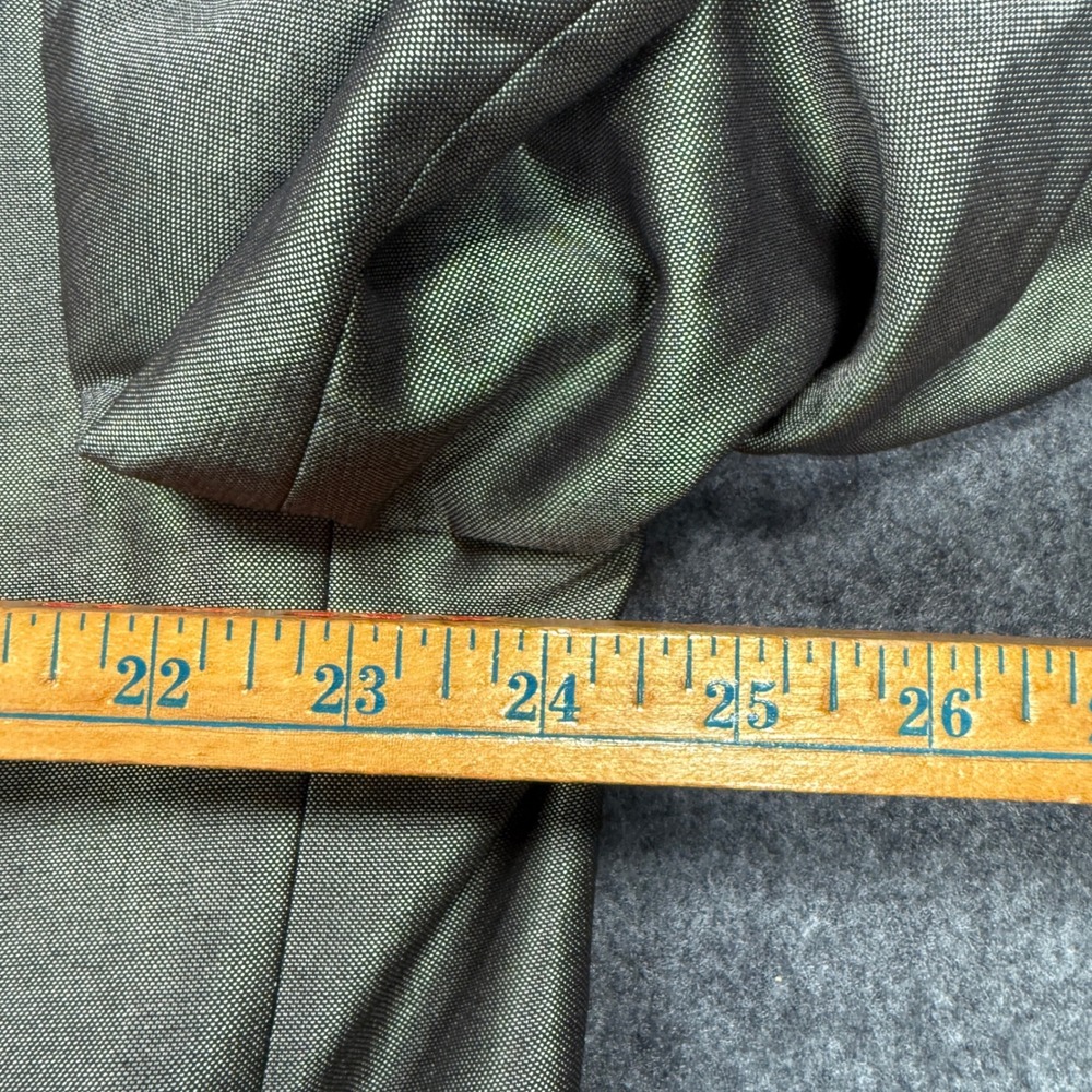 Sean John Metallic Silver Sharkskin 2-Button Suit Blazer Pants Macy's 48 L 42x32 - Picture 3 of 16